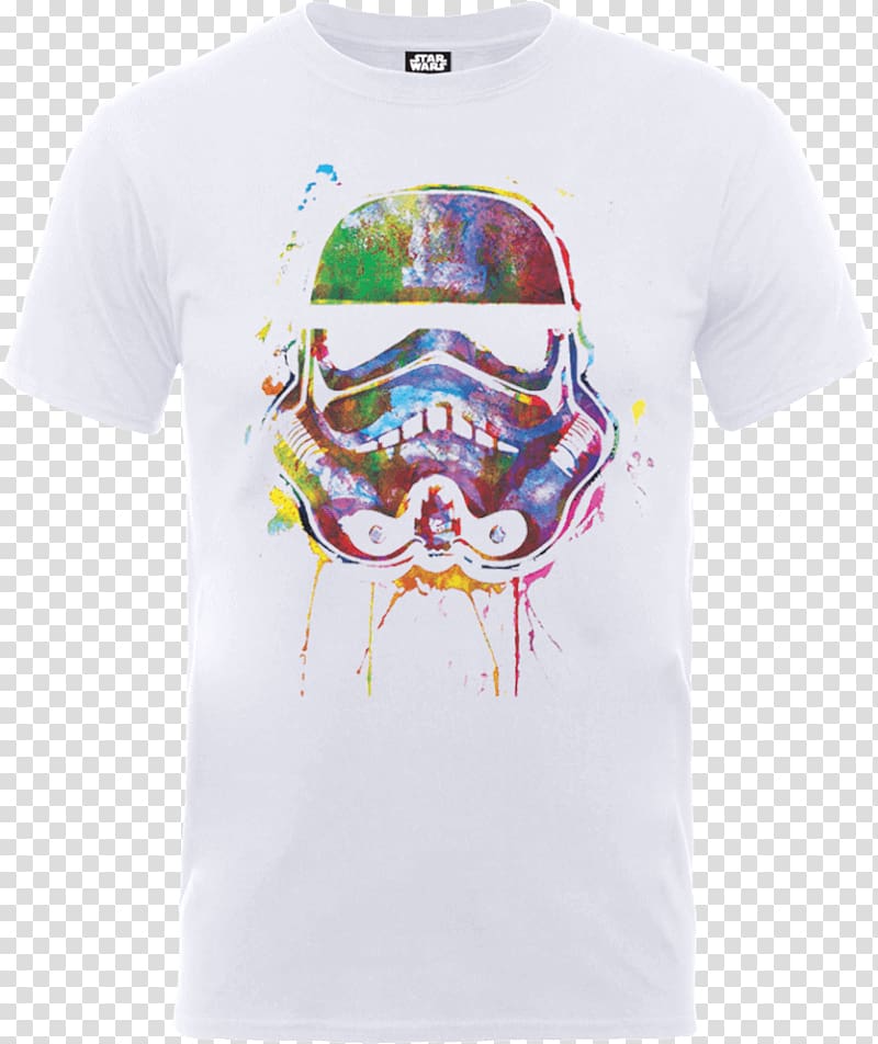T-shirt Stormtrooper Lando Calrissian Star Wars, Star Splat transparent background PNG clipart
