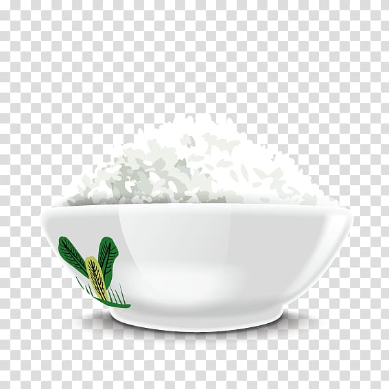 Illustration, Filled rice bowls transparent background PNG clipart