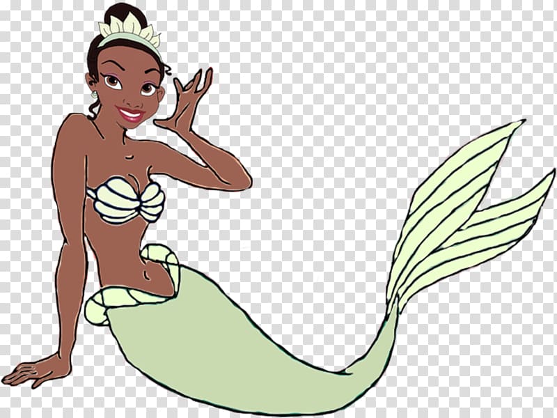 A Mermaid Tiana Ariel Merida, Mermaid transparent background PNG clipart