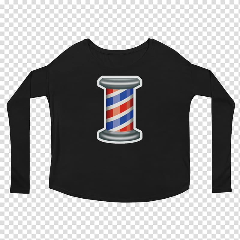 Long-sleeved T-shirt Hoodie Clothing, barber pole transparent background PNG clipart