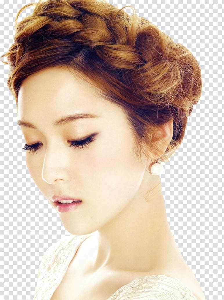 Krystal Jung Jessica & Krystal South Korea Girls\' Generation SM Town, hairstyle card transparent background PNG clipart