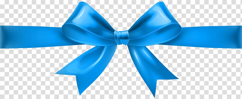 Light Blue Ribbon, Bow, Ribbon, Light Blue PNG Transparent Image