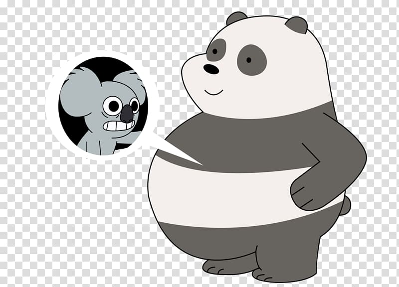 Giant panda Bear Koala Nom Nom; Panda\'s Date Part 1 YouTube, love bears transparent background PNG clipart