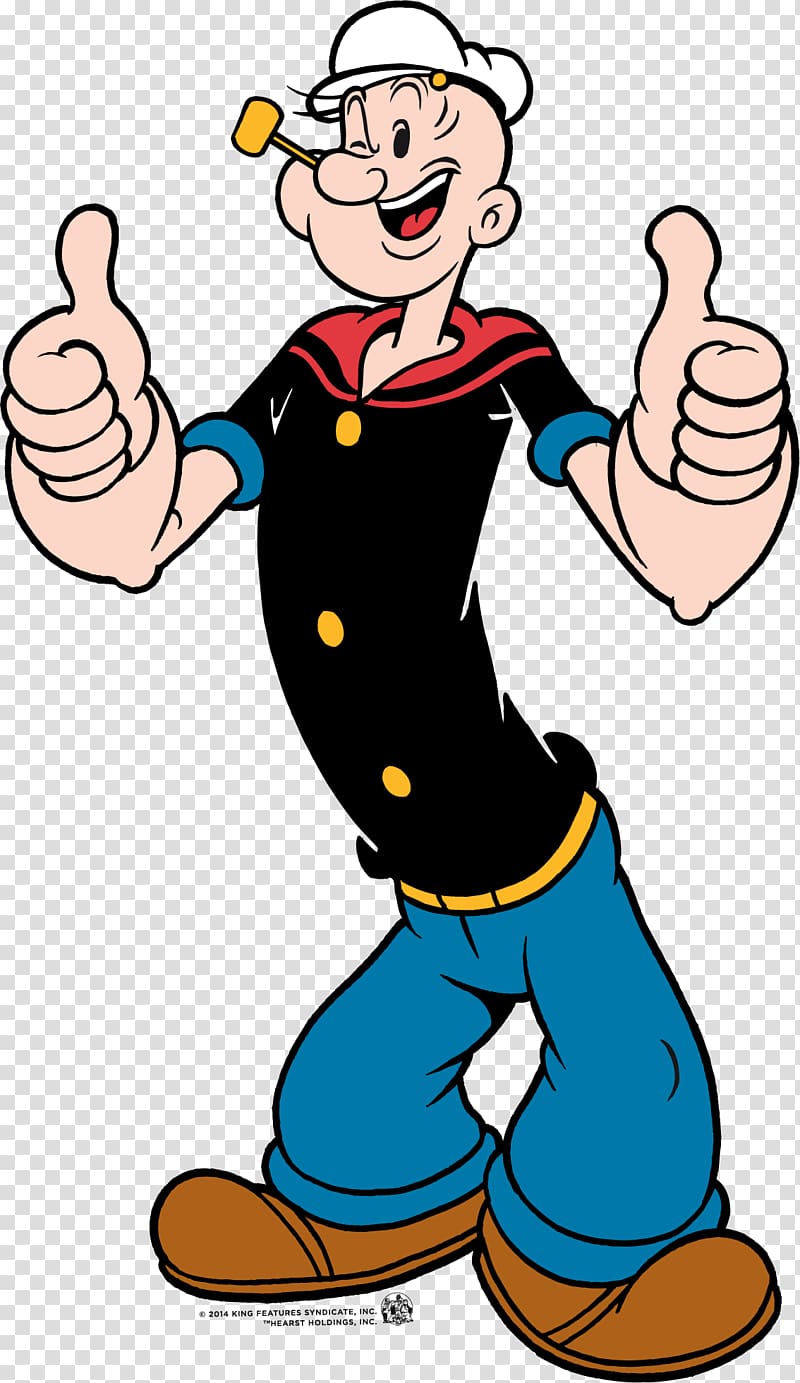 Popeye the sailor man, Popeye Bluto Olive Oyl Cartoon Bugs Bunny, others transparent background PNG clipart