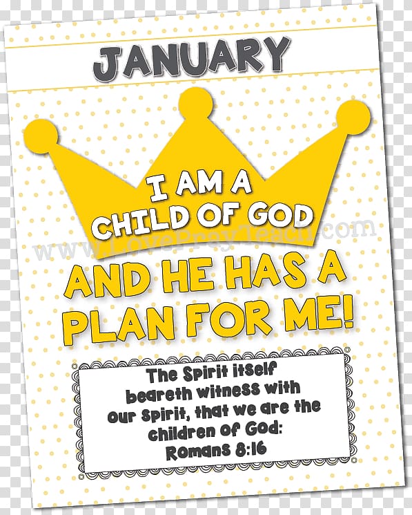 The Church of Jesus Christ of Latter-day Saints Primary I Am a Child of God Bible January, God transparent background PNG clipart