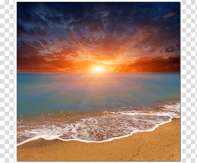 Sunset Sea Fototapet, sea transparent background PNG clipart