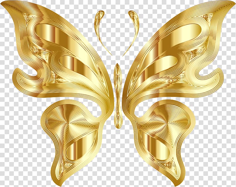 Butterfly Gold Desktop , gold background transparent background PNG clipart