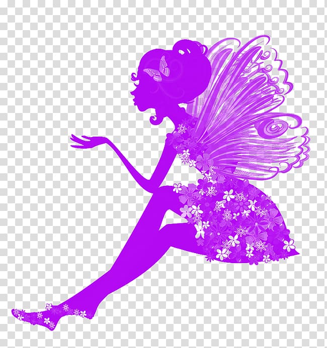 Wall decal Sticker Polyvinyl chloride, Flower Fairy transparent background PNG clipart