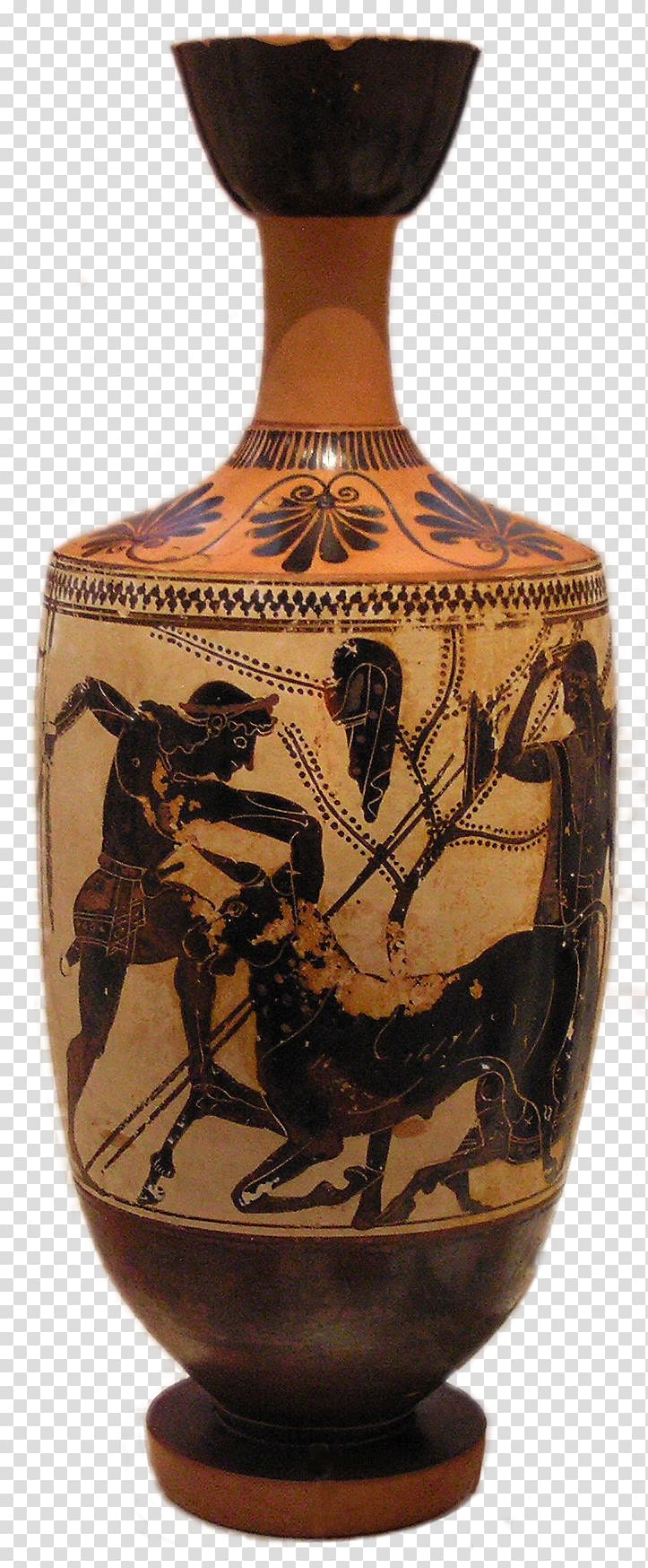 Pottery of ancient Greece Lekythos Vase, greece transparent background PNG clipart