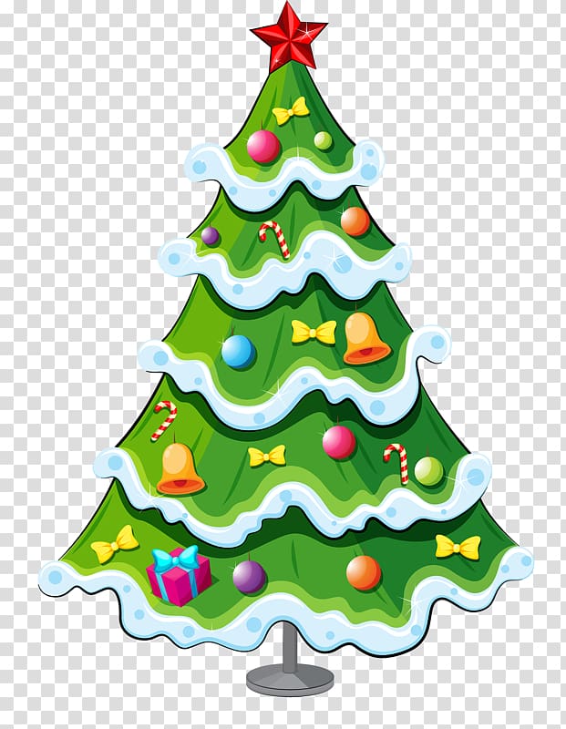Christmas cake Birthday cake Cupcake Christmas pudding Santa Claus, Tangible colored Christmas tree transparent background PNG clipart