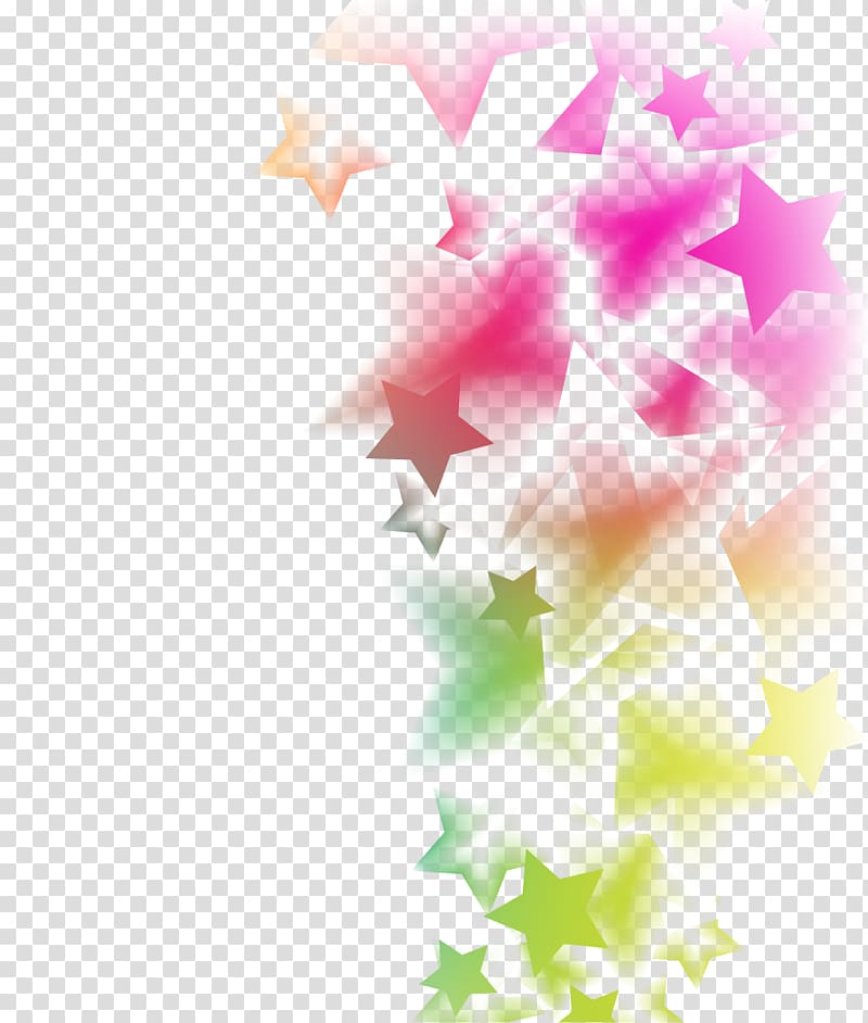 Gratis, Colorful stars transparent background PNG clipart