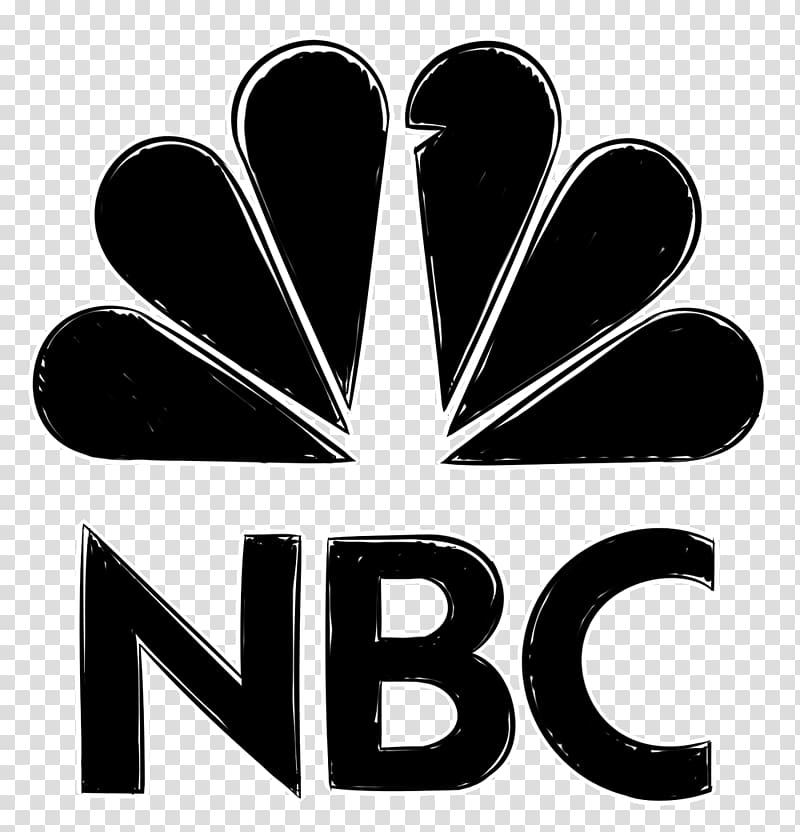 Logo of NBC Television show NBC News, simple word art design transparent background PNG clipart