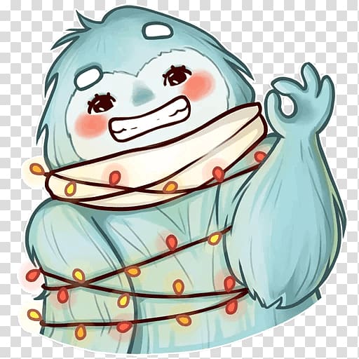 Sticker Telegram Yeti , yeti transparent background PNG clipart