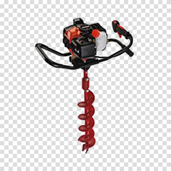 Augers 43cc Earth Auger Powerhead with 8 in. Bit Post Hole Diggers Tool, tire pump drill transparent background PNG clipart