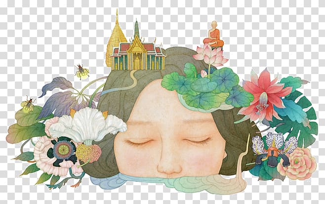 Taiwan Visual arts Illustrator Illustration, Girl Avatar transparent background PNG clipart
