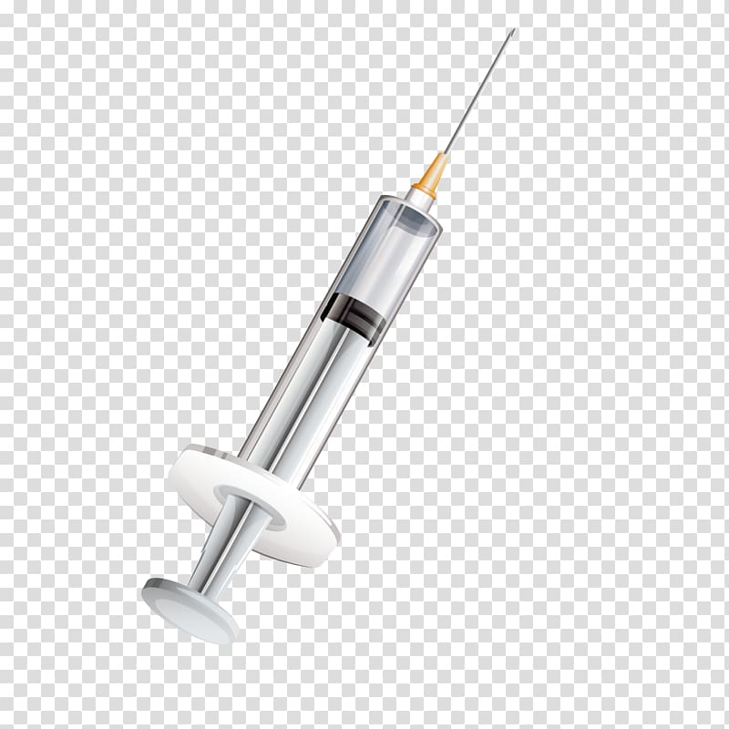 gray syringe iilustration, Syringe Sewing needle Injection, 3D syringe transparent background PNG clipart