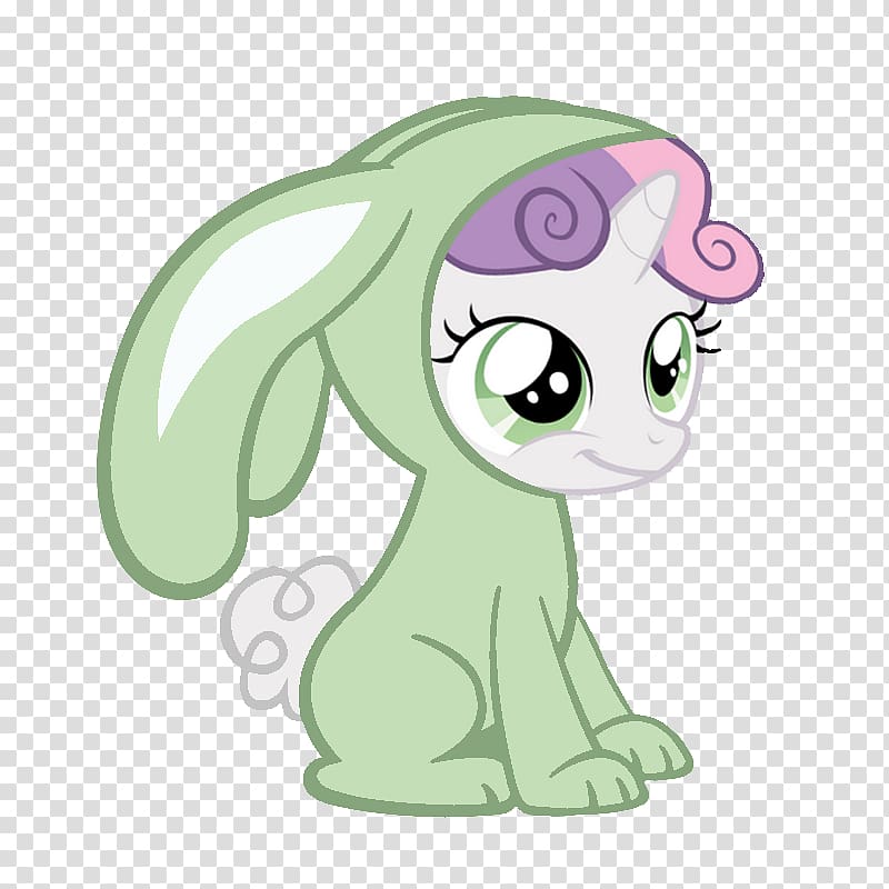 Babs Bunny Rarity Pinkie Pie Rainbow Dash Apple Bloom, Hand painted rabbit,lovely,Acting cute,green,Cartoon bunny transparent background PNG clipart