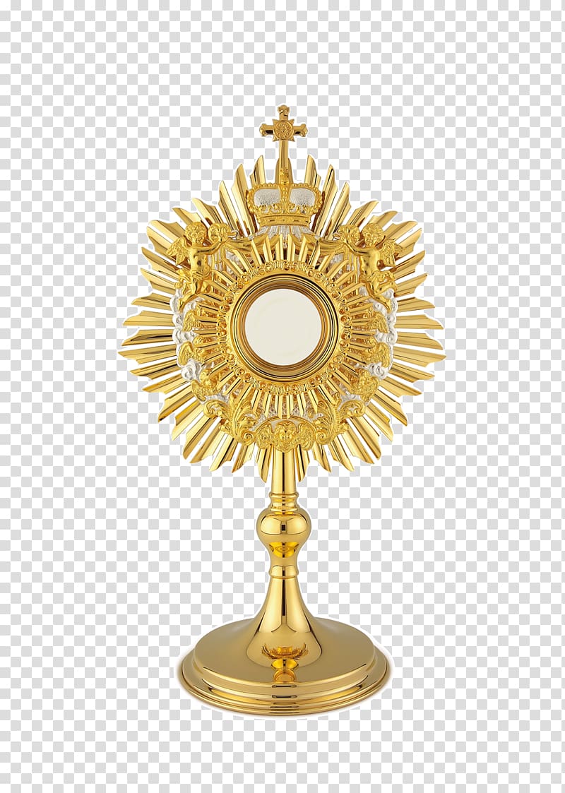 Monstrance Eucharistic adoration Altar Sacrament, altar transparent background PNG clipart