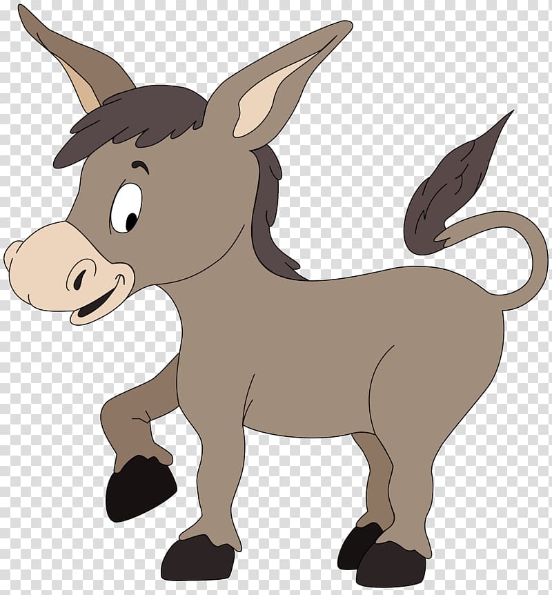 Donkey transparent background PNG clipart