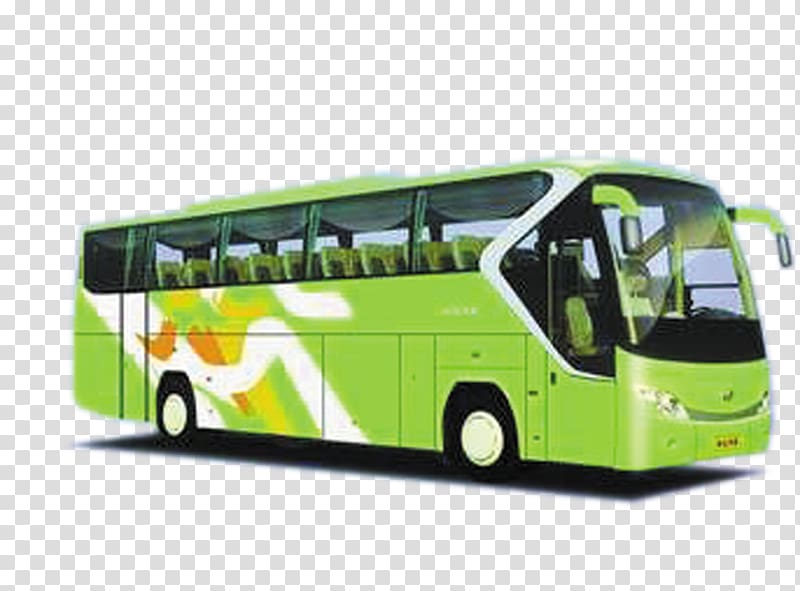 Bus, Green bus transparent background PNG clipart