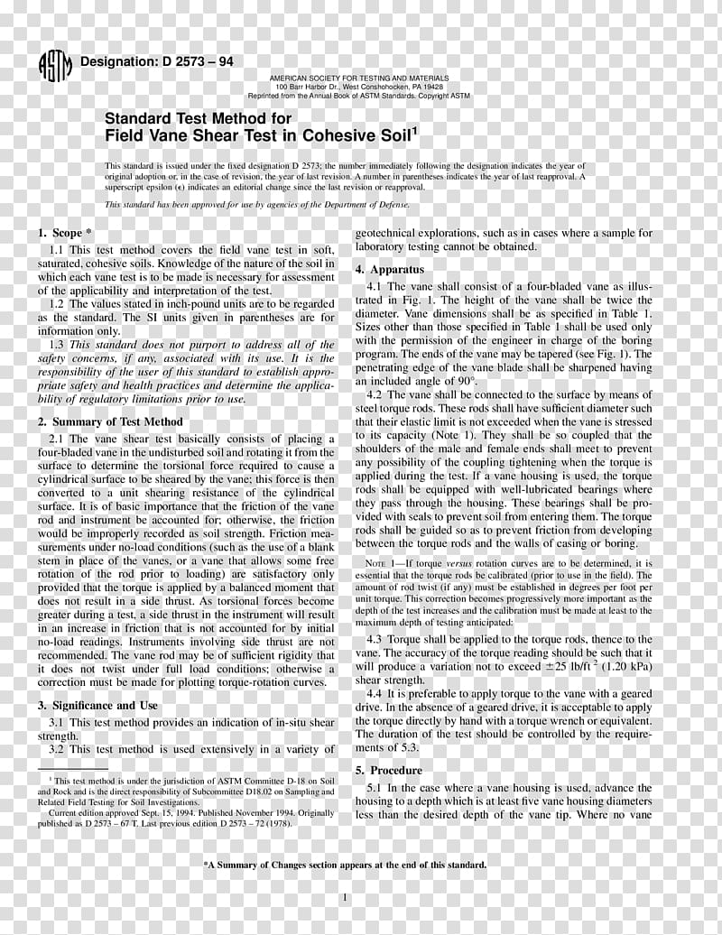 Technical standard ASTM International Test method Document PDF, others transparent background PNG clipart