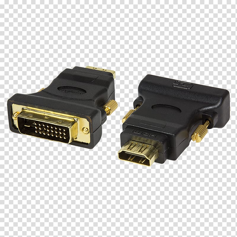 HDMI Adapter Digital Visual Interface Female Video, Television Interface Adaptor transparent background PNG clipart