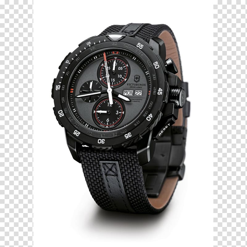 Watch Alpnach Victorinox Chronograph Swiss Armed Forces, watch transparent background PNG clipart