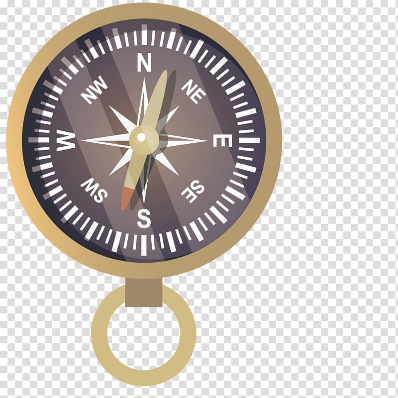 Compass Navigation Icon, metal compass transparent background PNG clipart