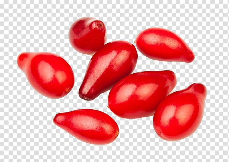 Red Tomato Berry, Fresh red fruit women transparent background PNG clipart