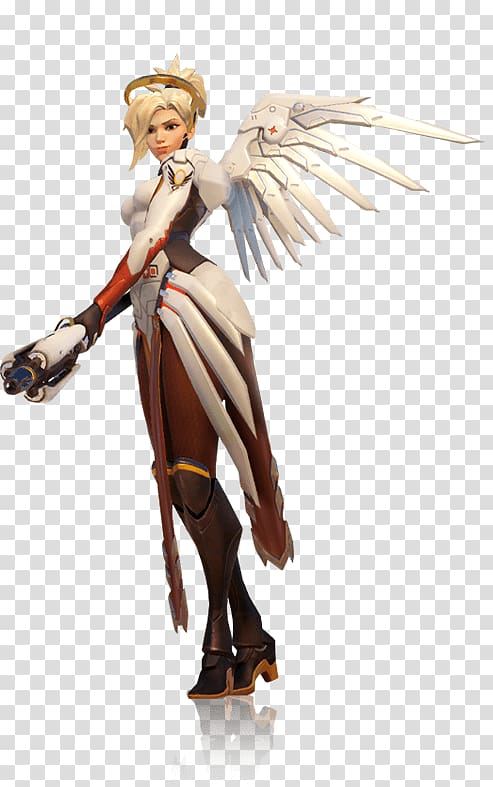 Overwatch Mercy Staff of Hermes Paladins Cosplay, overwatch character transparent background PNG clipart