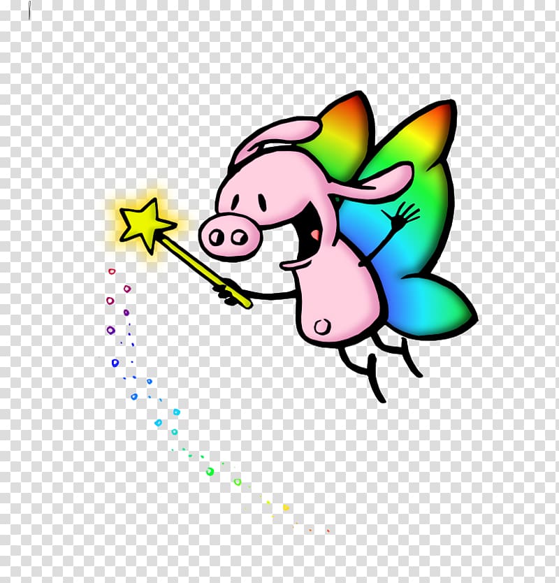 Pig Butterfly Pearls Before Swine Cartoon, Chill Out transparent background PNG clipart