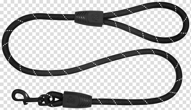 Leash Dog Rope Natural rubber Handle, Dog transparent background PNG clipart