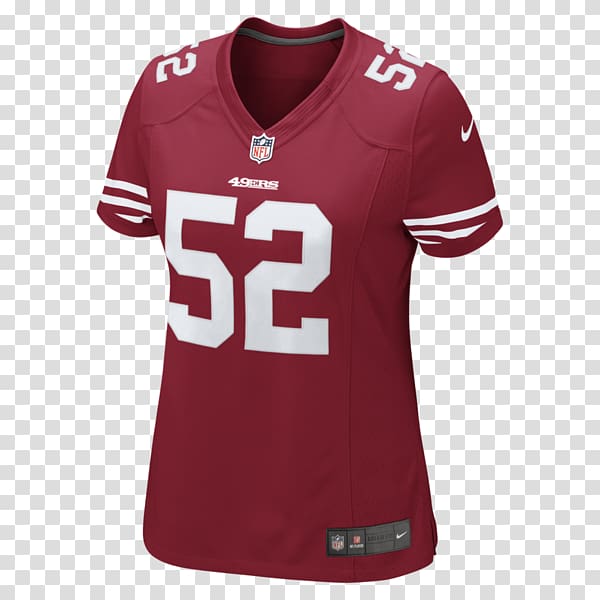 San Francisco 49ers NFL Color Rush Jersey Nike, NFL transparent background PNG clipart