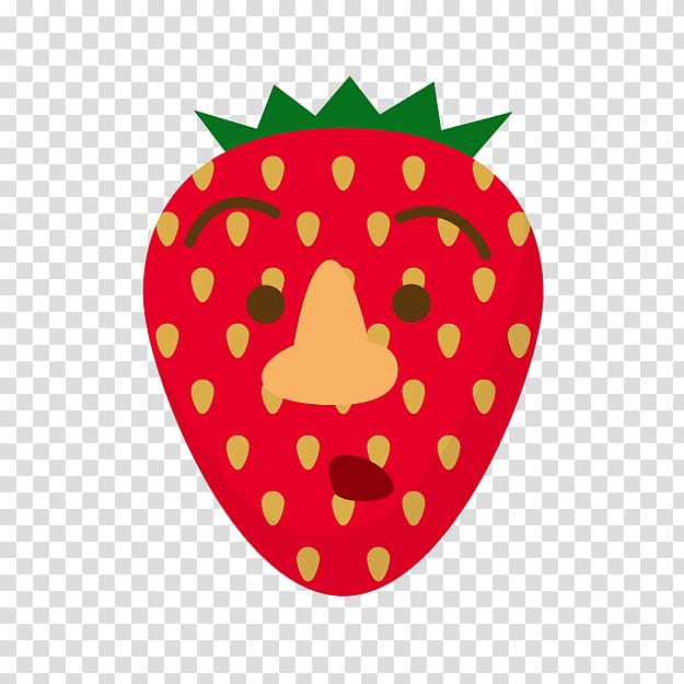 Strawberry Aedmaasikas Fruit Red, Cartoon red strawberry transparent background PNG clipart