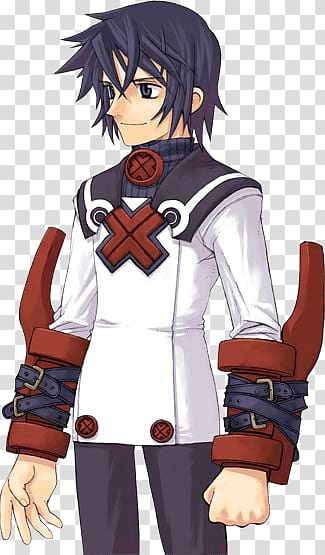 black haired male anime character , Summon Night Magna transparent background PNG clipart