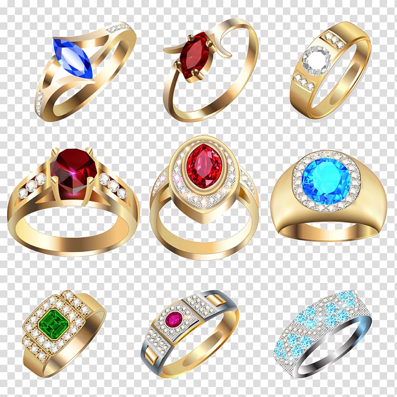 Ring Gemstone Jewellery Diamond Illustration, Ring material transparent background PNG clipart