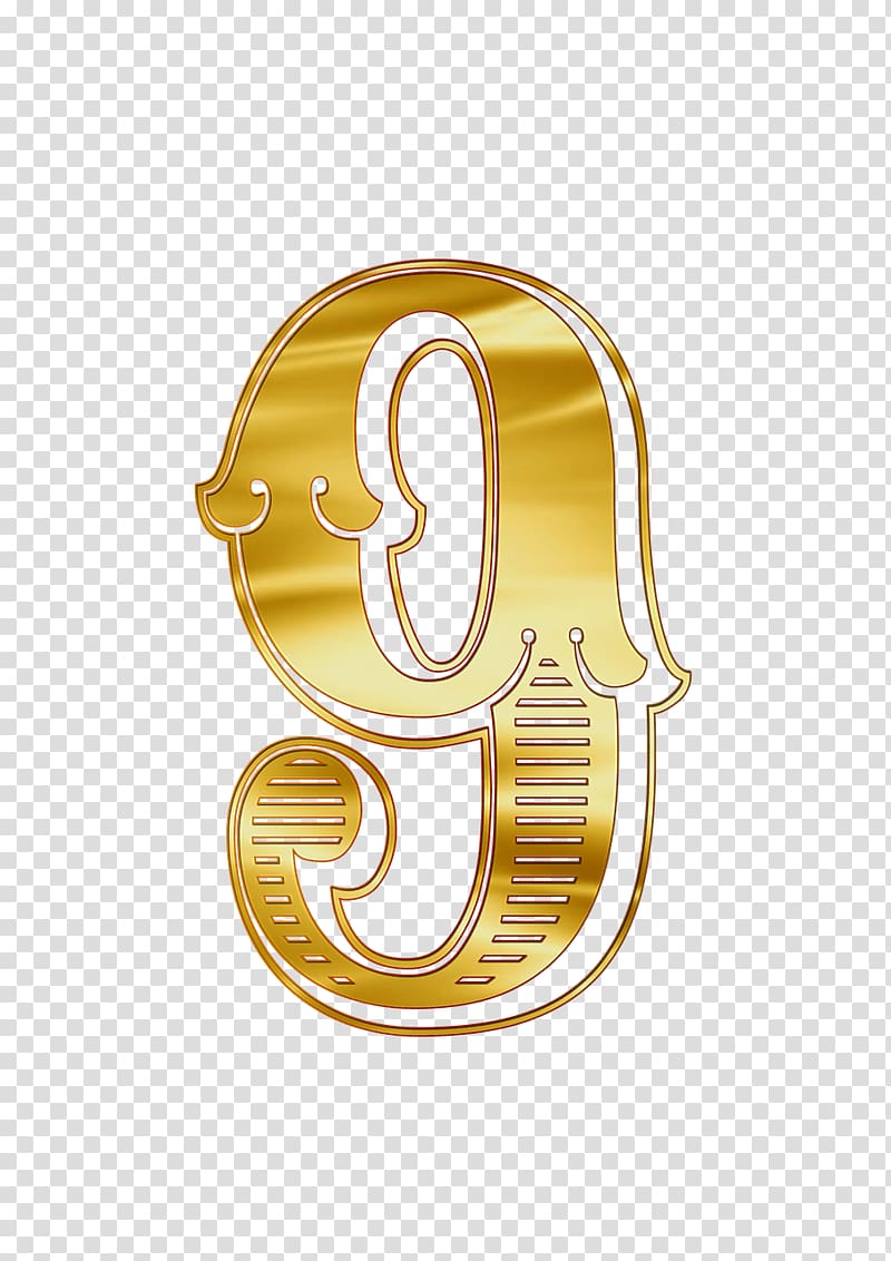 gold number 9 illustration, Number 9 Guilded transparent background PNG clipart