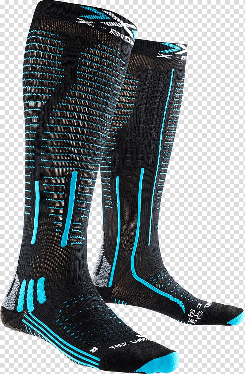 X-Bionic Effektor Trekking Running Socks Long Black/Turquoise X-Socks Energizer Trekking Men, Black Clothing, polish currency 1941 transparent background PNG clipart
