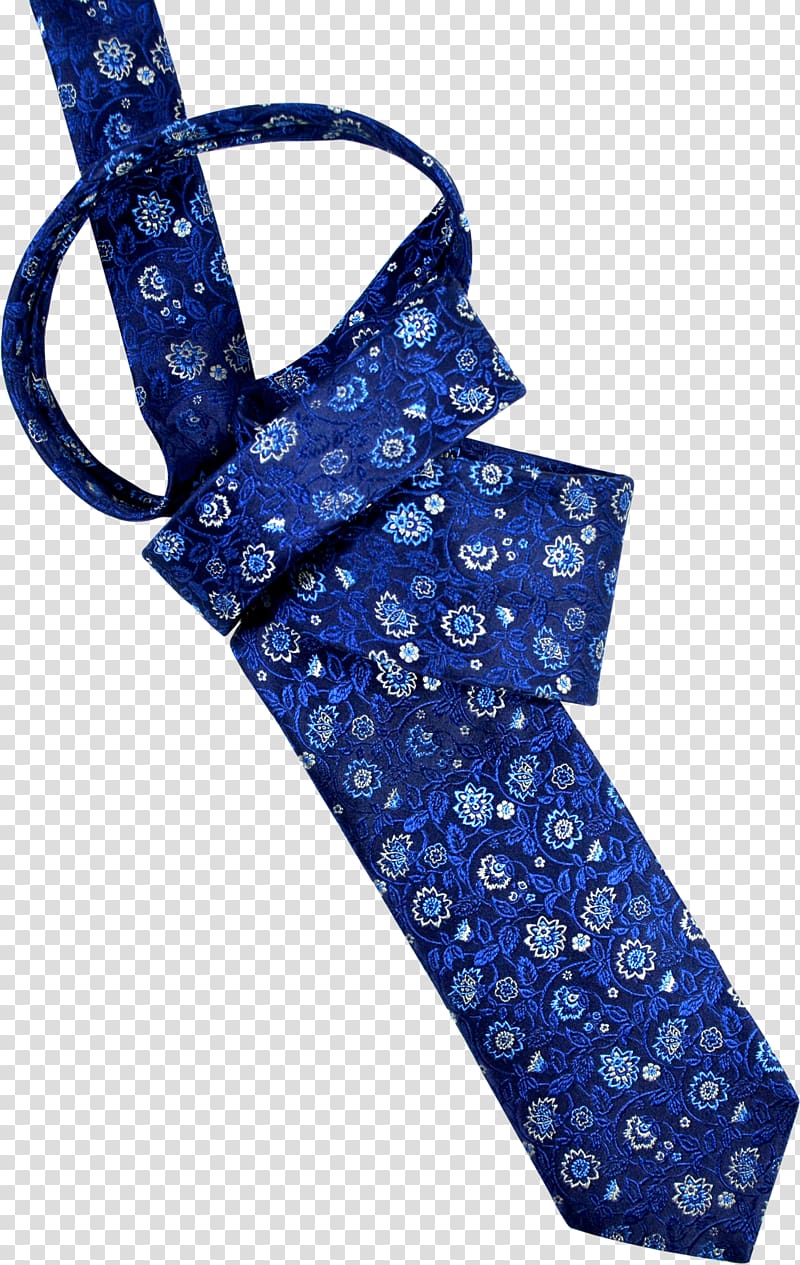 Clothing Accessories Cerulean Vines Blue Necktie Silk, Fourinhand transparent background PNG clipart