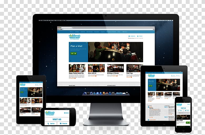 Responsive web design Computer Monitors Multimedia Personal computer Handheld Devices, Non-profit transparent background PNG clipart