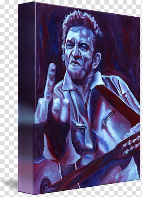 Modern art Poster Portrait Johnny Cash, Johnny Cash transparent background PNG clipart