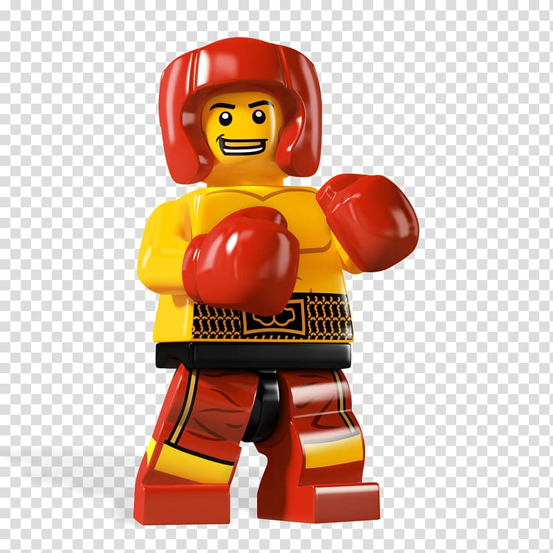 LEGO boxer minifig, Lego Boxer transparent background PNG clipart