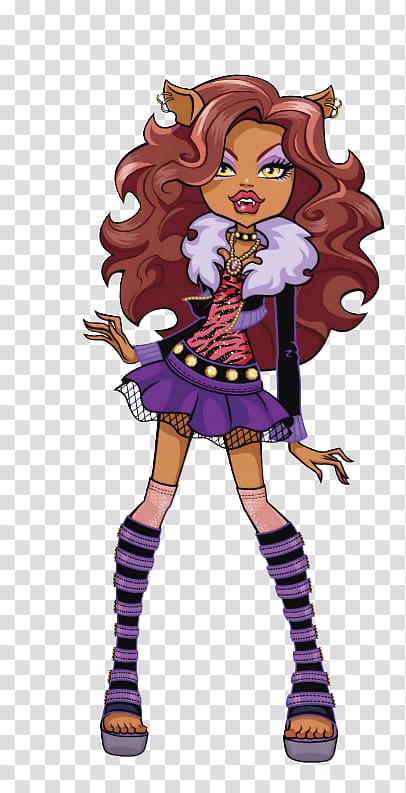 Frankie Stein Monster High Clawdeen Wolf Doll Monster High Original Gouls CollectionClawdeen Wolf Doll, doll transparent background PNG clipart