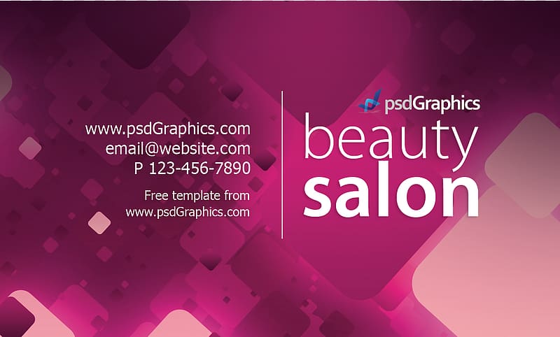 PSD Graphics beauty salon ad, Beauty Parlour Business card Visiting card Template, business card transparent background PNG clipart