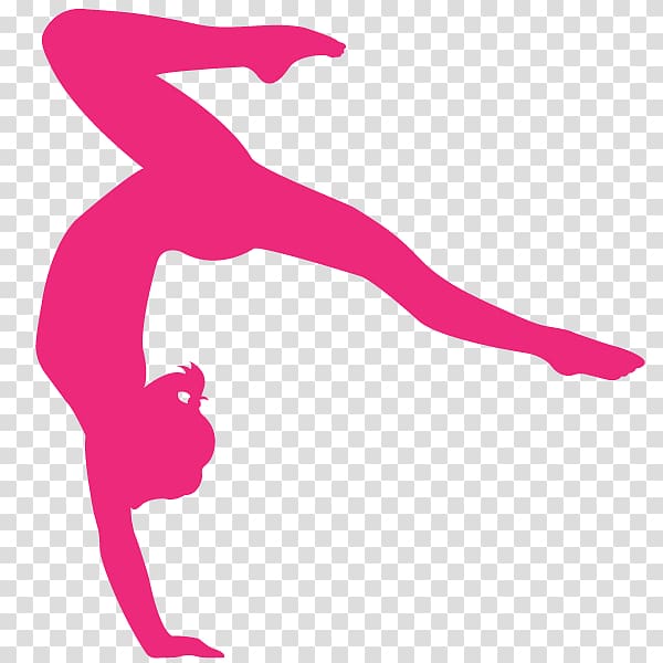 Artistic gymnastics Silhouette Split , gymnastics transparent background  PNG clipart