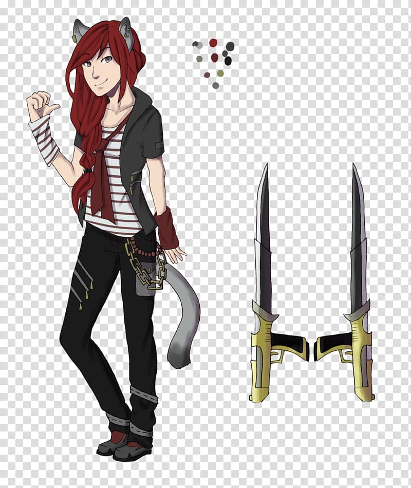 Drawing Chibi Weapon Female, color sound waves transparent background PNG clipart