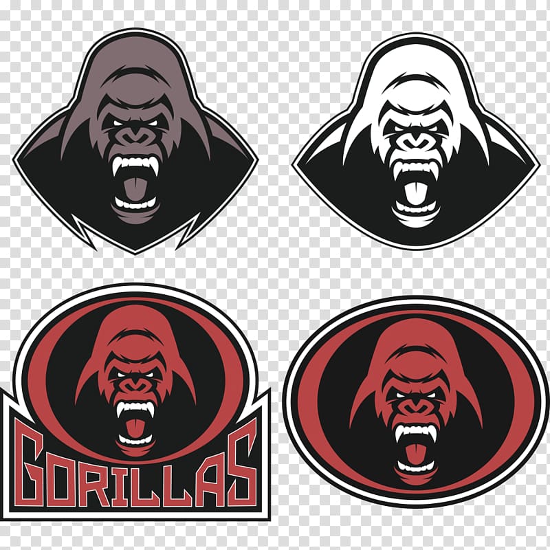 Gorilla Ape Cartoon Illustration, Orangutan icon transparent background PNG clipart