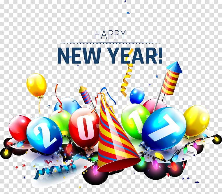 New Year Balloon, Colorful balloons Happy New Year background transparent background PNG clipart