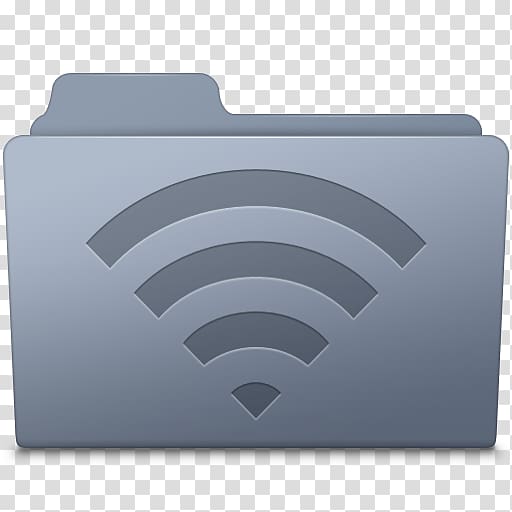 gray Wifi folder illustration, brand rectangle font, AirPort Folder Graphite transparent background PNG clipart