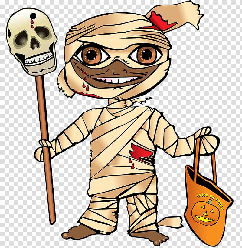 Mummy Halloween Trick-or-treating , Halloween Mummy transparent background PNG clipart